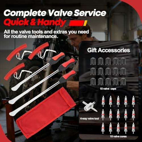 38PCS Tire Spoons Tool Set, Premium Tire Irons Tire Changing Kit - Image 4