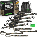 Rhino USA Retractable Ratchet Straps - 1in x 9ft by RhinoUSAInc