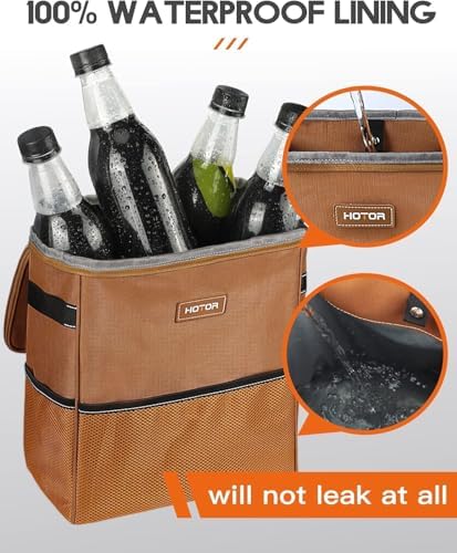 HOTOR Car Trash Can, Leakproof Car Organizer - Image 5