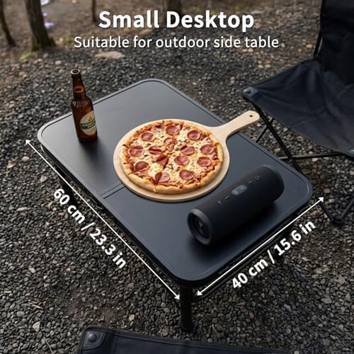 Small Camping Table 2Ft X 1.3Ft, Aluminum Portable Adjustable Table - Image 5