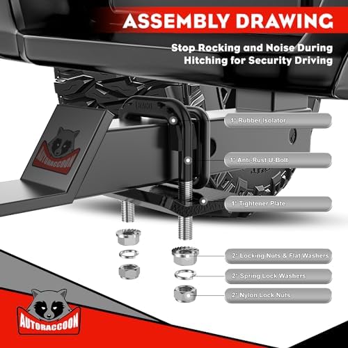 AUTORACCOON Hitch Tightener Anti-Rattle Clamp - Image 2