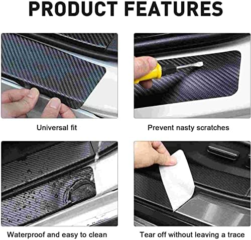 4 Pieces Car Door Sill Protector fit - Image 4