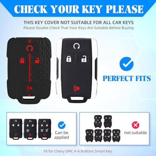 QBUC 2PCS for Chevrolet Key Fob Cover - Image 2