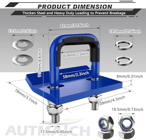 AUTMATCH Hitch Tightener Anti-Rattle Clamp - Image 4