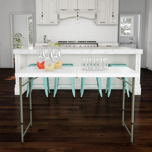 Lavish Home Indoor & Outdoor Portable Folding Table - Image 2