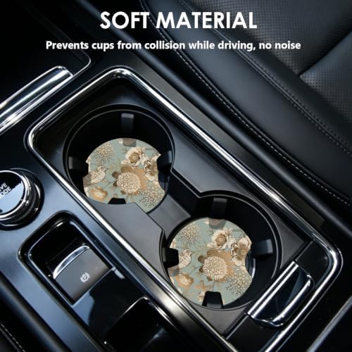 2 Pack Car Coasters，2.75-inch Neoprene Non-Slip Cup Holder Coasters - Image 2