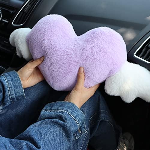 2 Pack Heart Shaped Cute Car Headrest Pillow - Image 6