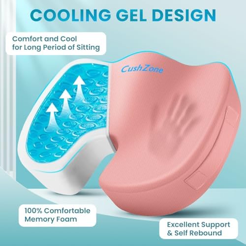 Gel Seat Cushion, Cooling Memory Foam Cushion - Image 2