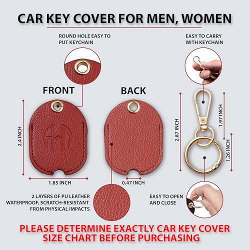 Leather Key Cover for Broken Car Key Loop Replacement - Image 2