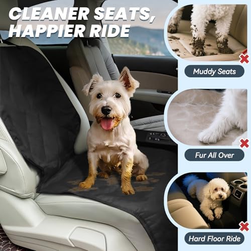 VIVAGLORY Dog Front Seat Cover Car Seat Protector - Image 2