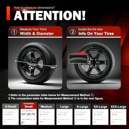 Explore Land Tire Covers 4 Pack Fit Tire Diameters 23-25.75 inch - Image 3