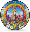 Peace Flowers Spare Tire Cover Dust-Proof Wheel Protector by Unknown