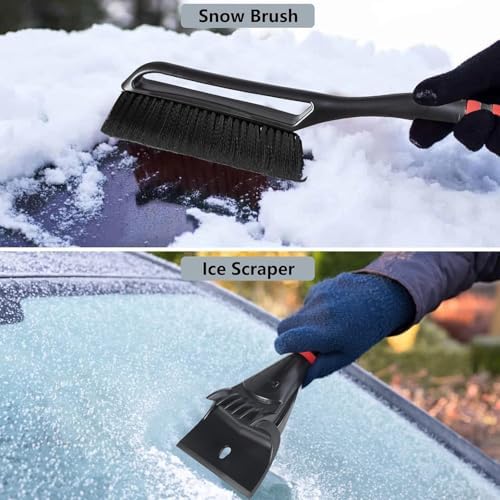 FOVAL 27" Ice Scraper Snow Brush, Wider Snow Scraper Snow Removal Car Brush - Image 2