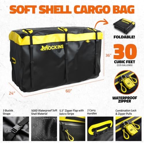 Mockins 60"x24"x14" High Rail Trailer Hitch Cargo Carrier - Image 4