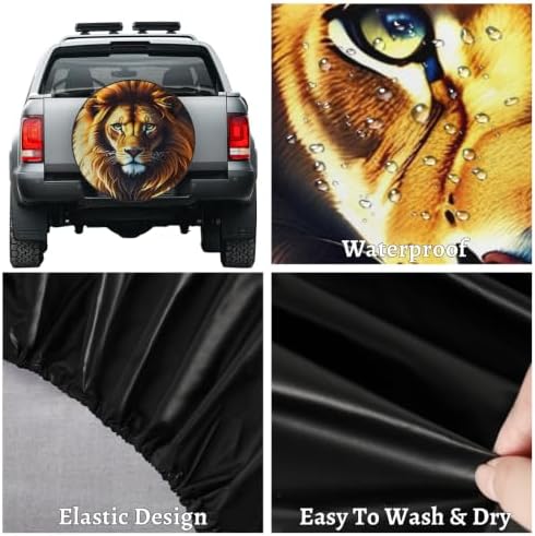 Art Lion Animal Spare Tire Cover Dust-Proof Wheel Protector - Image 4