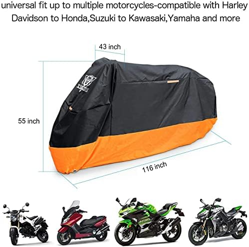 XYZCTEM Motorcycle Cover – All Season Waterproof Outdoor Protection - Image 5