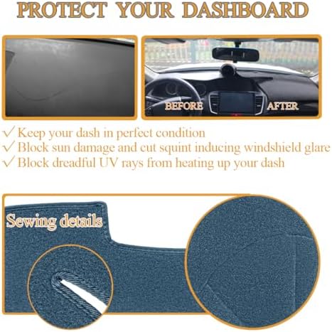 Yiz Dash Cover Mat for Ford F150 F250 F350 Bronco 1992-1997 J20 - Image 5