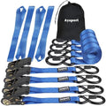 Ayaport Ratchet Straps Tie Downs, 1860lbs Break Strength, Larger Open S Hook W by Ayaport