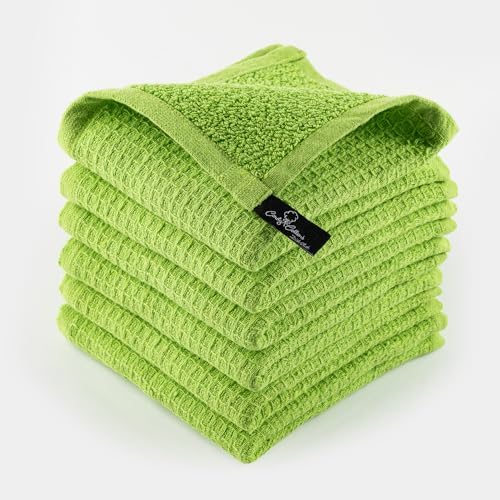 Kitchen Cleaning Dish Wash Cloths Waffle Terry Design Kitchen by CandyCottons