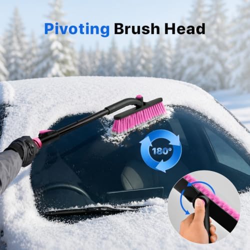 44 in Extendable Snow Brush and Ice Scraper - Image 4