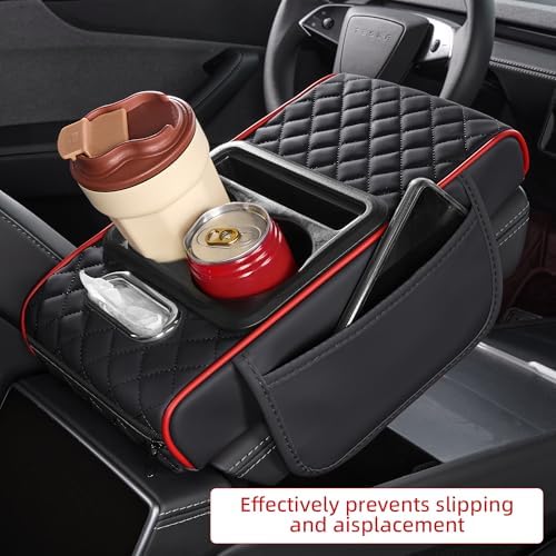 5 in 1 Nappa Leather Console Armrest Cover - Image 3