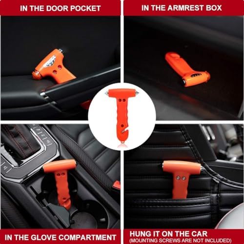 MOTORBUDDY Car Window Breaker Seatbelt Cutter and Emergency Glass Breaker - Image 5