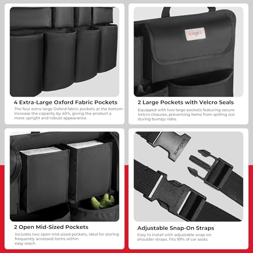 SURDOCA Car Trunk Organizer, LARGE CAPACITY Car Storage Bag - Image 5
