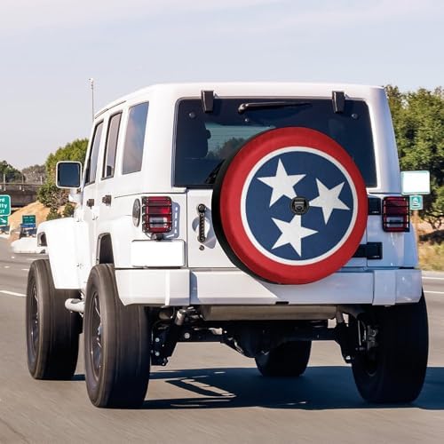 Tennessee Tri Star Flag Spare Tire Cover - Image 2