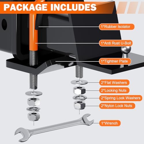 1 Pack Hitch Tightener, Trailer Hitch Stabilizer - Image 3