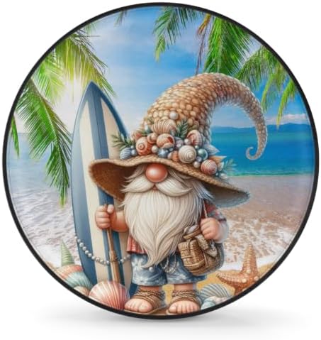 Beach Gnome Spare Tire Cover Dust-Proof Wheel Protector by Unknown