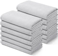 Homaxy 100% Cotton Waffle Weave Kitchen Towels, 12 Pack, Light Grey by Homaxy