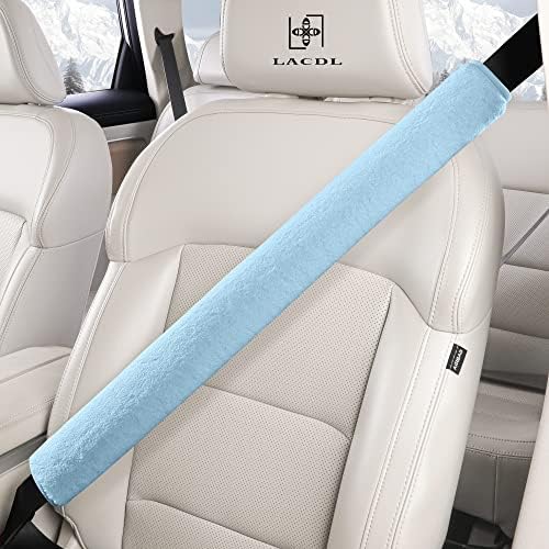 LACDL Extra Long Seatbelt Cover Super Soft Furry - Image 2