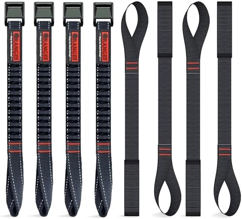 ORANGEE® 4 Pack Motorcycle & Bike Luggage Straps 20" by ORANGEE