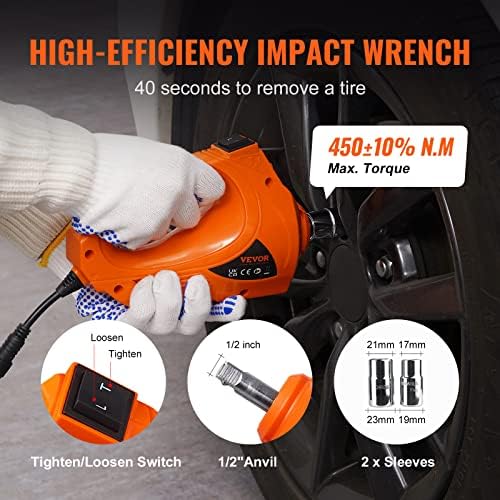 VEVOR Electric Car Jack, 3 Tons /6600 lbs 12V Electric Scissor Jack - Image 4