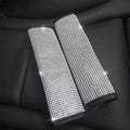 2 Pcs Bling Bling Seat Belt Shoulder Pads Luster Crystal by QINU