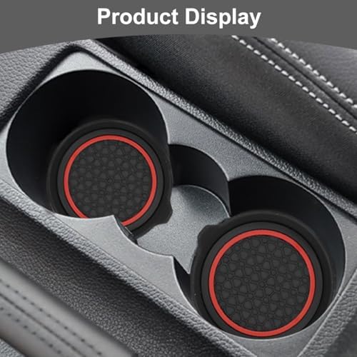 HZEL 4PCS 2.75 Inch PVC Car Cup Holder Coasters - Image 6
