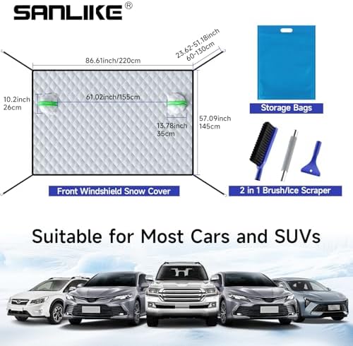SANLIKE Car Windshield Snow Cover - Image 2