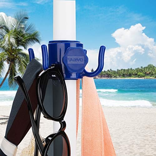 TAGVO Beach Umbrella Hanging Hook, 2 Pack Umbrella Hooks Hanger, 4 Prongs Beach - Image 6