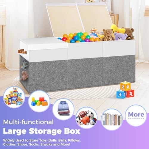 Extra Large Toy Box, Collapsible Toy Storage Chest - Image 5