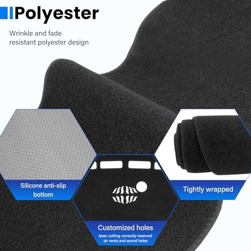 Dash Cover Mat Compatible with Dodge RAM 1500/2500/3500 2019 2020 2021 2022 - Image 5