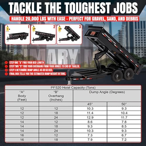 10 Ton Hydraulic Dump Trailer Scissor Hoist, Dump Bed Kit - Image 3