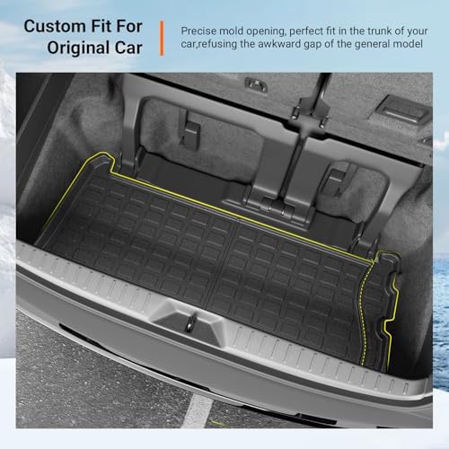 powoq 7&8 Seats Cargo Mat Trunk Mat Compatible - Image 2