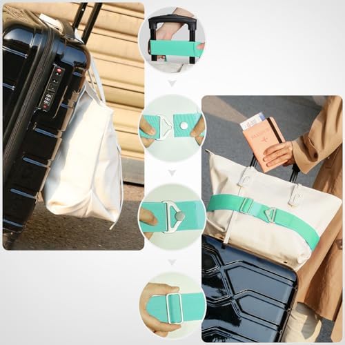 TOOVREN 2-in-1 Travel Belt for Luggage Straps Add a Bag Bungees Suitcase - Image 3