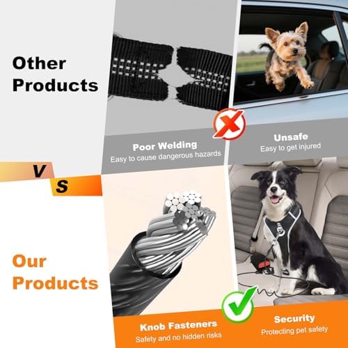 Dog Seat Belt for Car, Dog Seatbelt Harness - Image 3