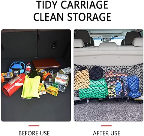 Car Rear Cargo Net with Good Elasticity&Tensile Strength Trunk Net Organizer - Image 3