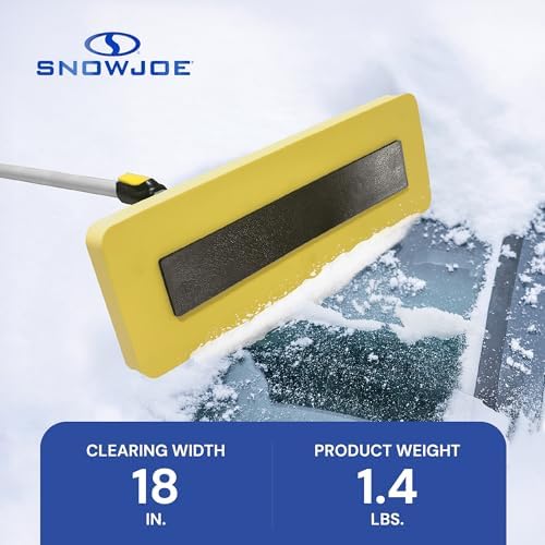 Snow Joe 2-in-1 Telescoping Snow Broom and Ice Scraper - Image 4