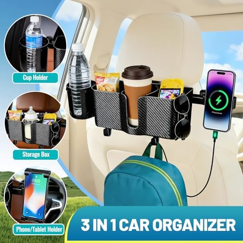 Car Headrest Backseat Storage Box - Image 3