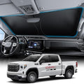 Wigoo for GMC Sierra 1500/2500 / 3500 Windshield Sunshade, Keeps Cool by wigoo