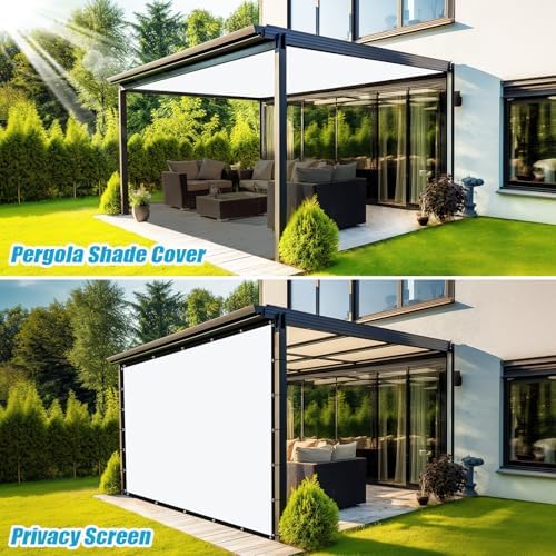 Amagenix 90% Pergola Shade Cover 8' X 9' Sun Shade Cloth - Image 4