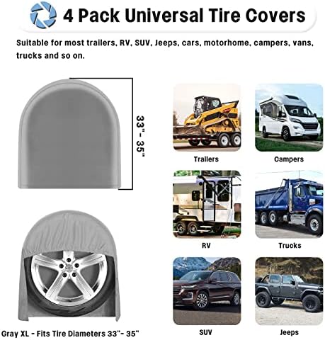 OutdoorLines Waterproof Tire Covers Set of 4 - Image 5